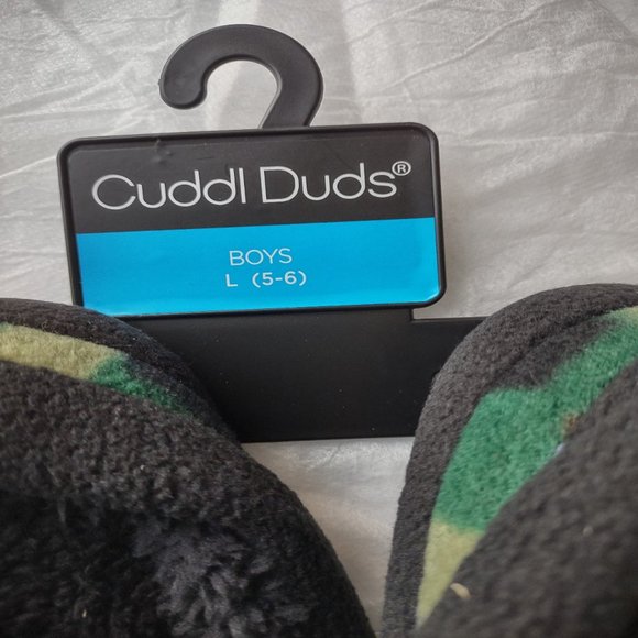 NWT Cuddl Duds Camo Fleece Clog Slippers Boys Large 5-6 (L) - Picture 6 of 6